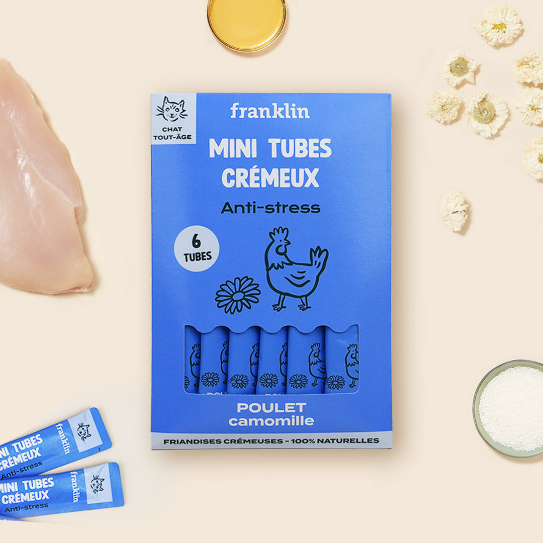 MINI TUBES CRÉMEUX POULET, CAMOMILLE