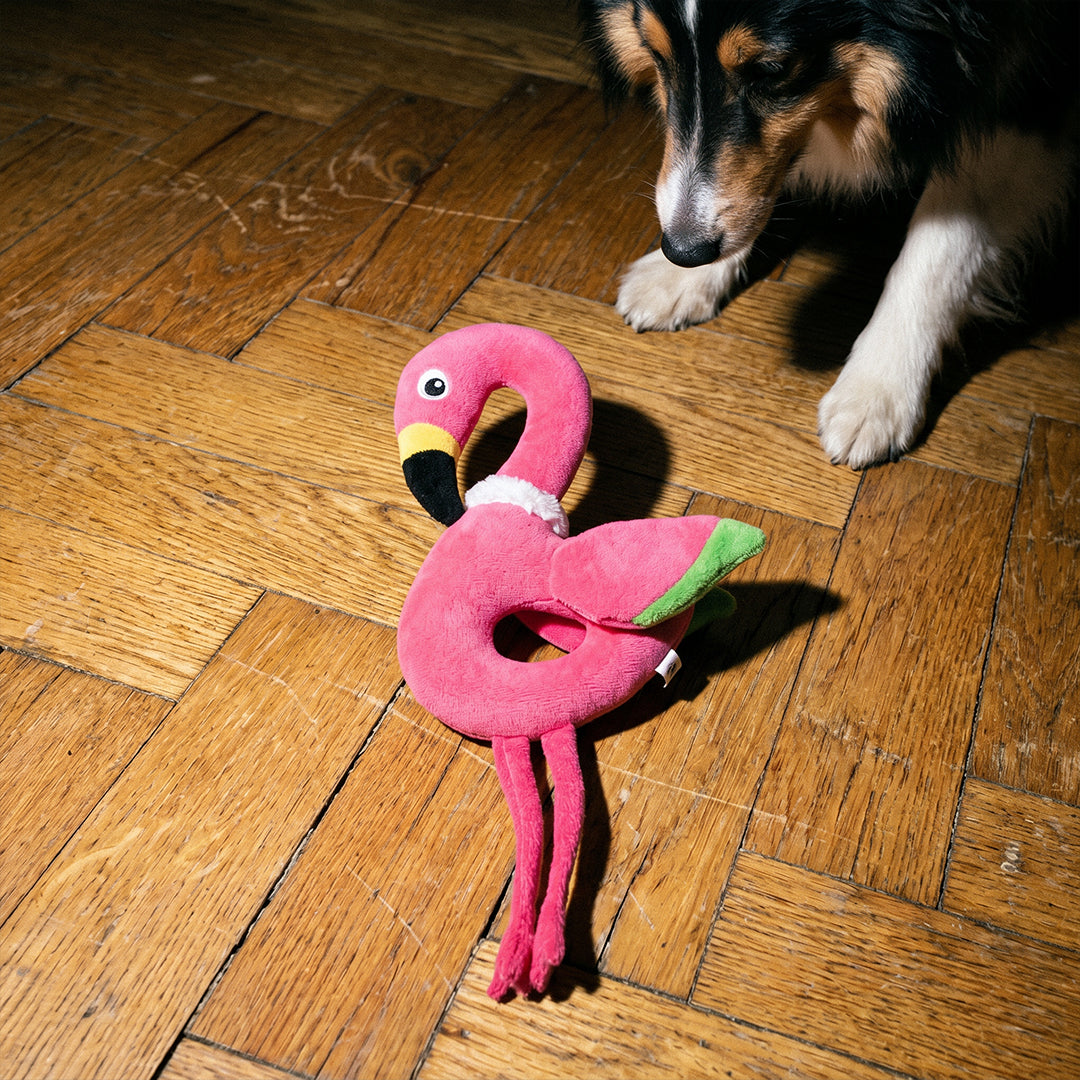 DOUDOU FLAMANT ROSE CHIEN