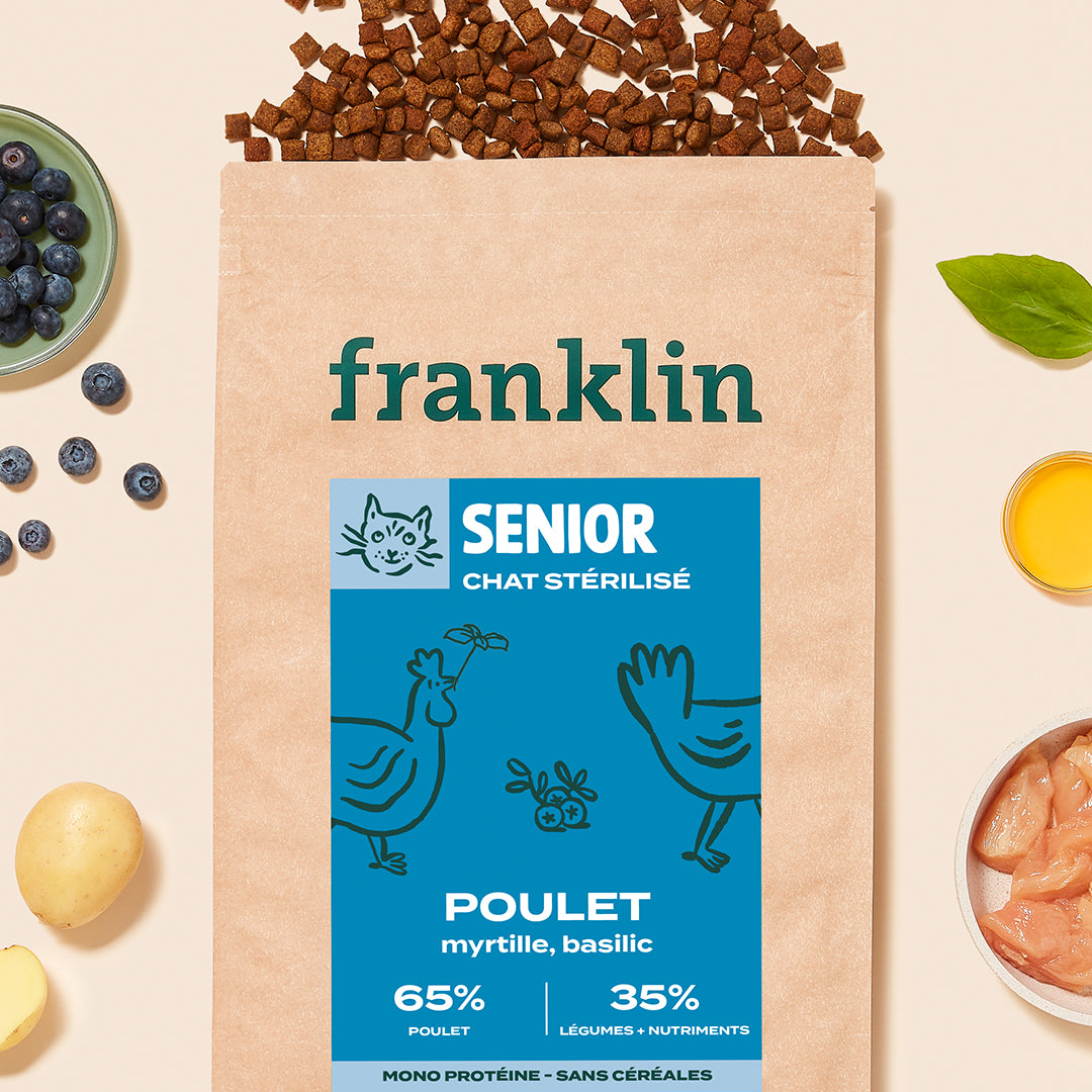 POULET, MYRTILLE, BASILIC