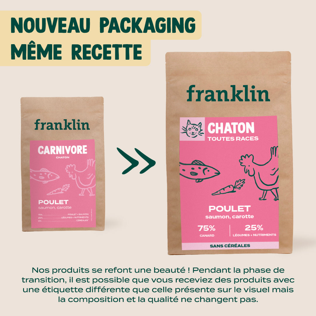 POULET, SAUMON, CAROTTE