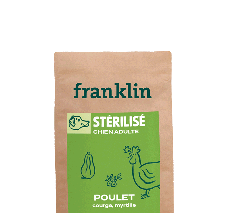 Franklin Alimentation premium pour chien et chat. Choisissez la meilleure nourriture pour votre animal : Croquettes sans céréales riches en protéines et faibles en glucides. Découvrez notre large gamme de pâtées et de friandises riches en viande !