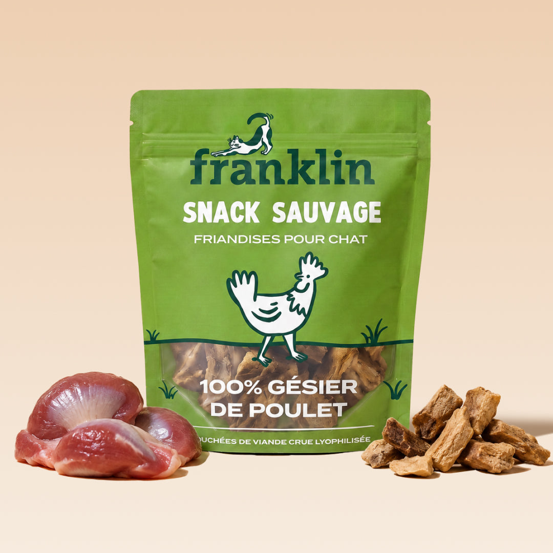 Franklin Alimentation premium pour chien et chat. Choisissez la meilleure nourriture pour votre animal : Croquettes sans céréales riches en protéines et faibles en glucides. Découvrez notre large gamme de pâtées et de friandises riches en viande !