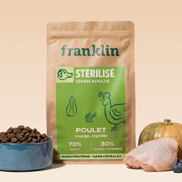 POULET, COURGE, MYRTILLE